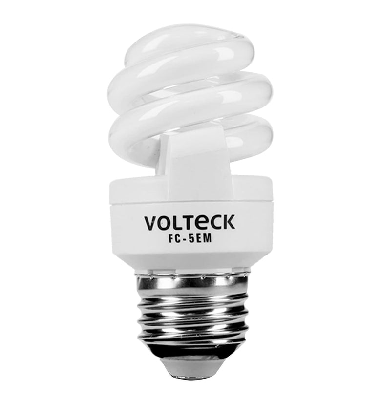 Foco luz calida, 5 w, espiral mini, T2, Volteck Volteck 48201 FC-5EM