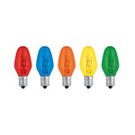 Focos incandescentes de colores, base E12, 7.5 watts, 50pzas Volteck 46822 FI-50C