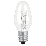 Focos incandescentes transparentes,base E12,7.5watts, 50pzas Volteck 46823 FI-50T