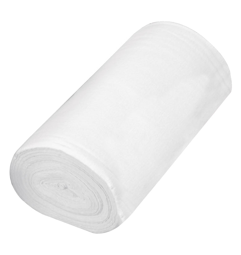 Franela de algodon, en rollo, 50 m, color blanco Klintek 57004 FRA-50B