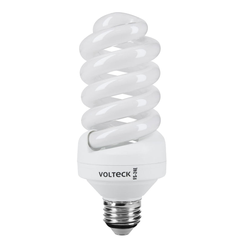 Foco luz suave, 24 w, espiral, T4, Volteck Volteck 46835 FS-24E