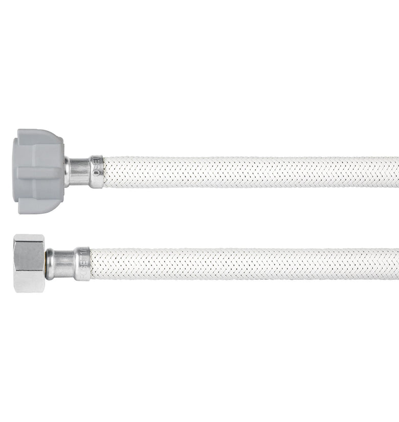 Manguera hule, 35cm,blanca,conector plastico, usosgenerales Foset 45311 FWC-P35B