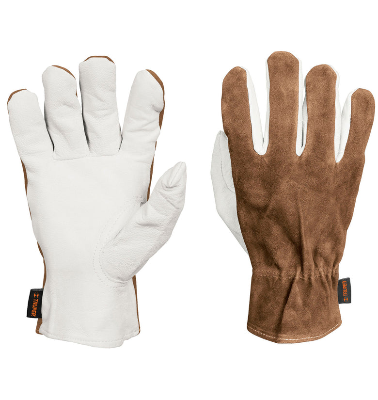 Guantes piel de cabra con dorso de carnaza Truper 14288 GU-735