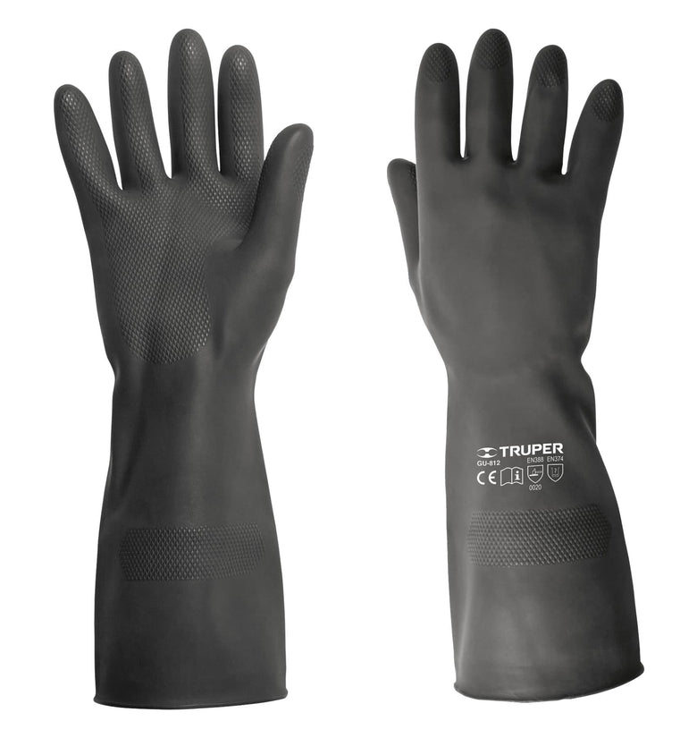 Guantes para manejo de quimicos, medianos Truper 14270 GU-812