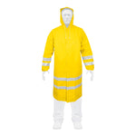 Gabardina impermeable con reflejante, talla grande, PVC Truper 17723 IM-REF-L