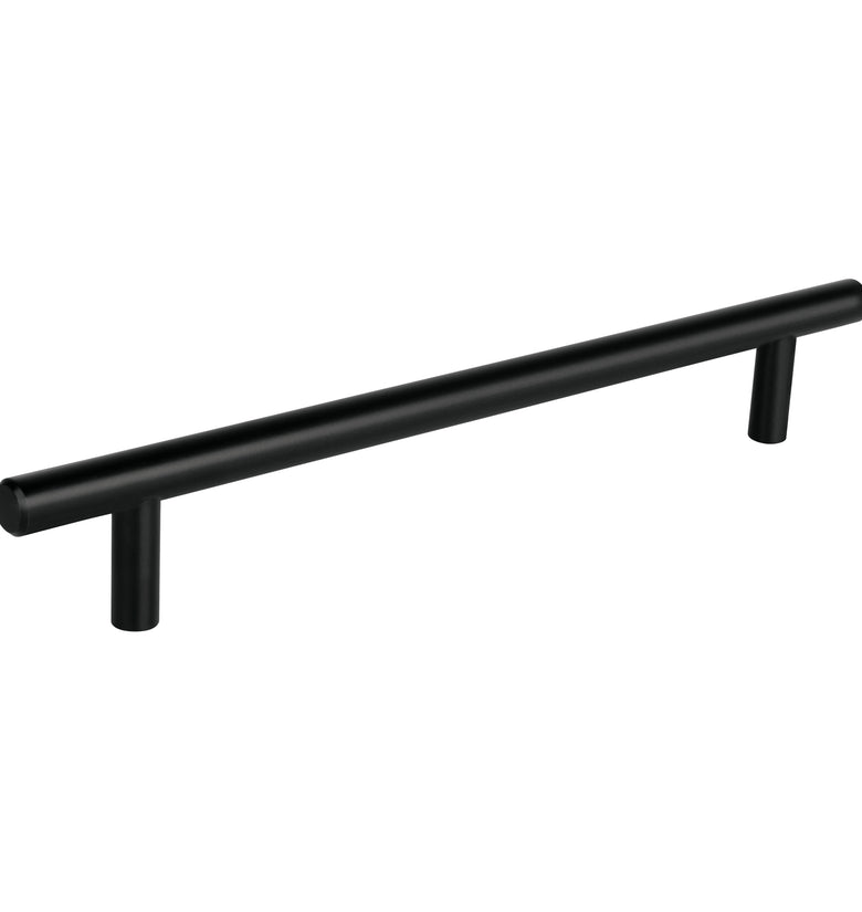 Jaladera de 192mm estilo 'Cilindro' acabado negro,  Hermex 49734 JAL-0364