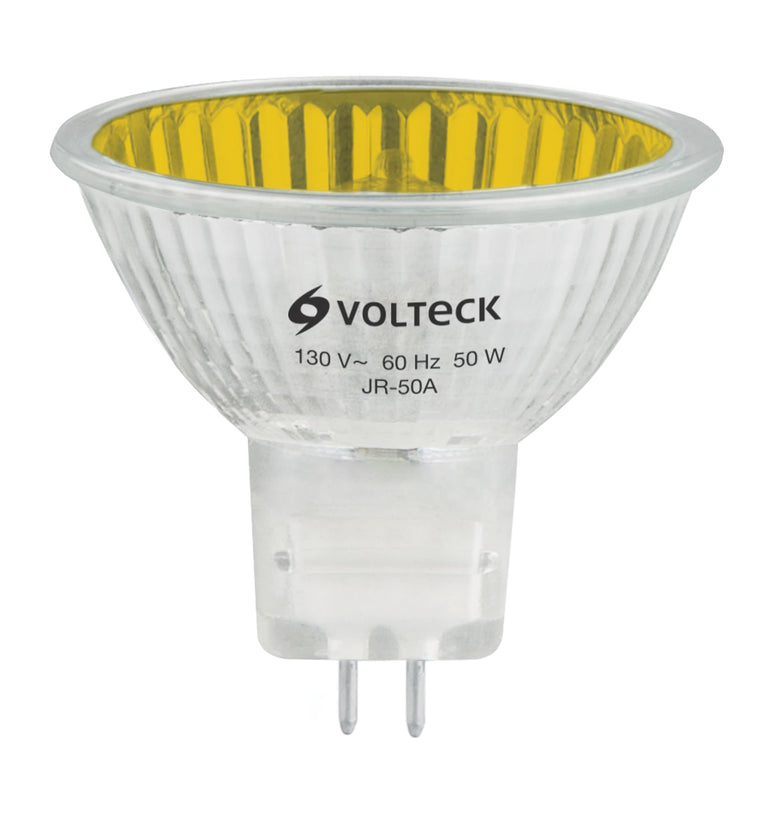 Foco de halogeno tipo JR, 50 w, amarillo, Volteck Volteck 47256 JR-50A