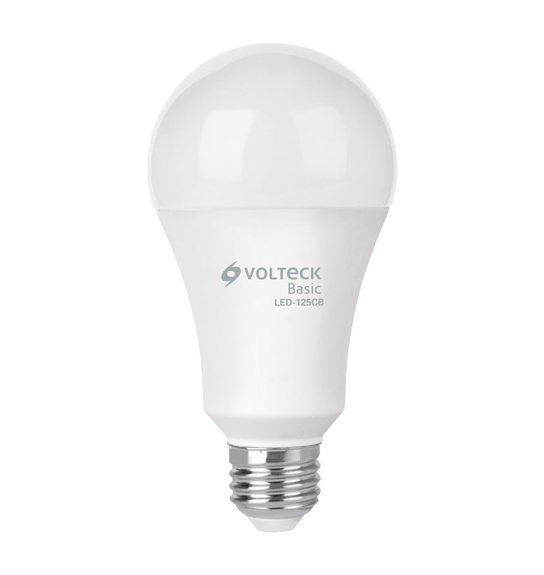 Lámpara de LED tipo bulbo A22 16 W, luz cálida, caja, Basic Volteck 27215 LED-125CB