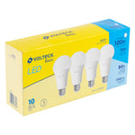 Lampara LED,A19,16W,luz de dia,Volteck Basic, 4 pzas en caja Volteck 28008 LED-125FBX4