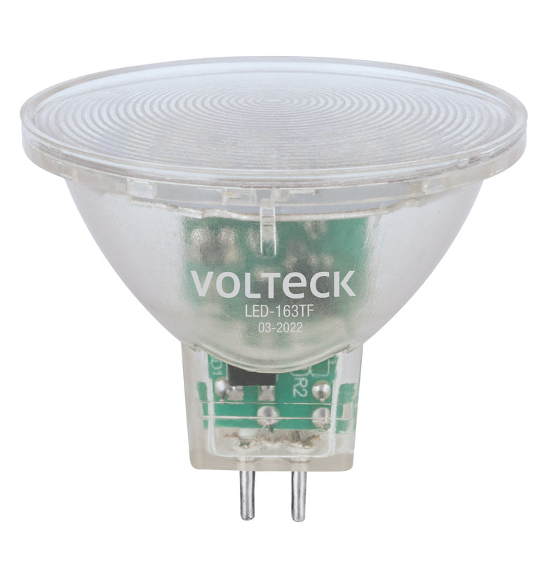 Lampara trans. de LED 3W MR16 base GU5.3 luz de dia, blister Volteck 48402 LED-163TF