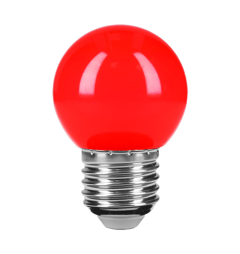 Lampara de led, G45, 127 V, 1 W, color rojo Volteck 46029 LED-1RO