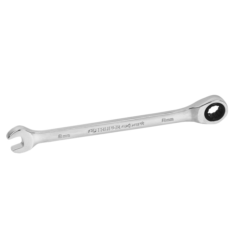 Llave combinada con matraca, milimetrica, 8 x 140 mm Truper 15742 LL-2008MX