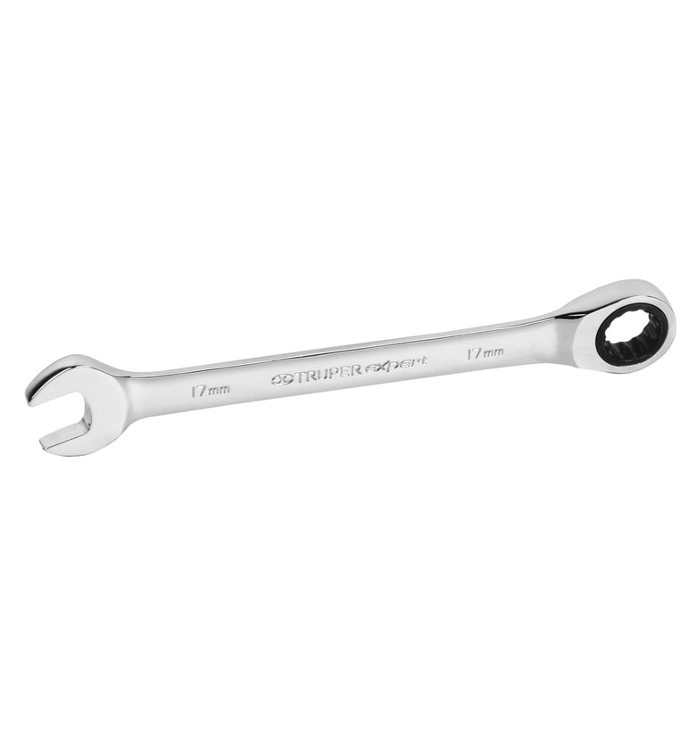 Llave combinada con matraca, milimetrica 17mm, TruperExpert Truper 13622 LL-2017MX