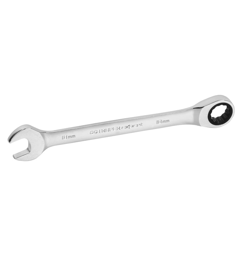 Llave combinada con matraca, milimetrica, 18 x 237 mm Truper 15748 LL-2018MX