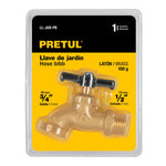 Llave de nariz para jardin, 1/2' en blister, Pretul Pretul 23145 LL-JAR-PB