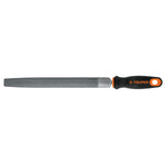 Lima de media caña bastarda 10' con mango doble inyeccion Truper 11243 LMCB-10T