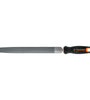 Lima de media caña bastarda 10' con mango doble inyeccion Truper 11243 LMCB-10T