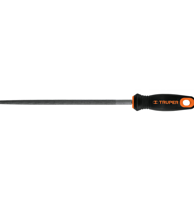 Lima redonda bastarda 10' con mango doble inyeccion Truper 11244 LRB-10T