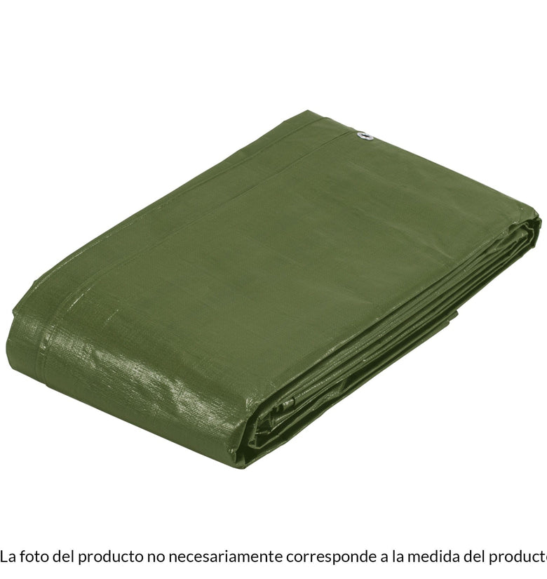 Lona uso rudo, verde olivo, 12 X 17 metros, Truper Expert Truper 16380 LT-1217X