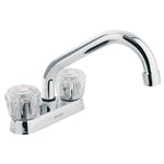 Mezcladora p/lavabo,manerales acrilico,cuello tubular,Basic Foset 47685 M-070A