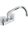 Mezcladora p/lavabo,manerales acrilico,cuello tubular,Basic Foset 47685 M-070A