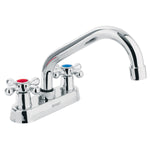 Mezcladora p/lavabo,manerales cruceta,cuello tubular,Basic Foset 47688 M-070E