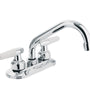 Mezcladora p/lavabo,man blanco palanca,cuello tubular,Basic Foset 47687 M-070I