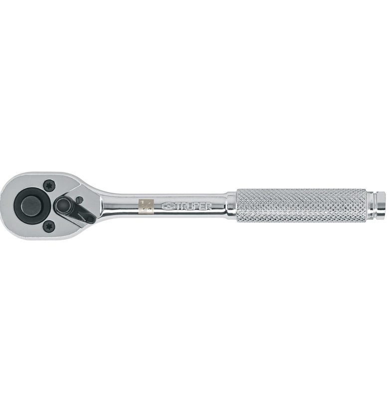 Matraca cabeza de pera para dados cuadro 1/4' Truper 13214 M-1449-N