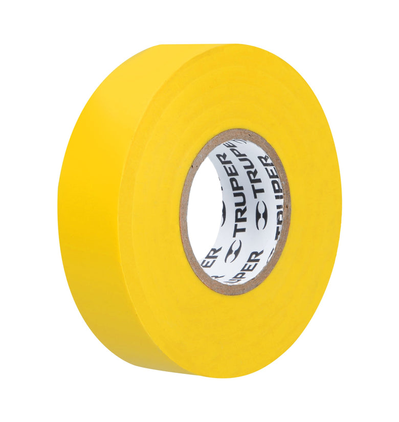 Cinta de aislar # 33, 18m, amarilla Truper 12503 M-33A