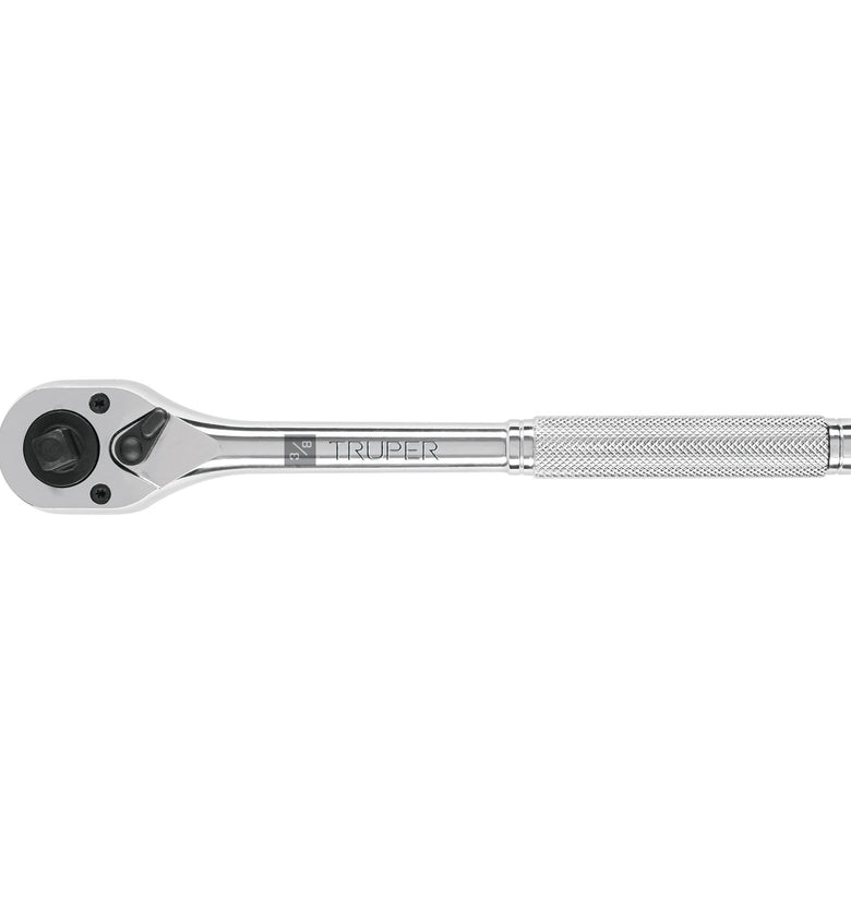 Matraca doble cuadro para dados de 3/8'y 1/2' Truper 13413 M-3812