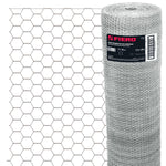 Malla de acero galvanizado, hexagonal, 25 mm x 1.20 m Fiero 44657 MAHE-2512