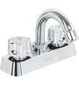 Mezcladora plastico lavabo, cuello curvo, manerales estandar Foset 49282 MP-050