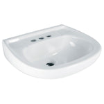 Lavabo ceramico con rebosadero, blanco Foset 44002 MUBA-10B