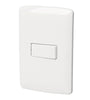 Placa armada con interruptor escalera linea Italiana blanco Volteck 46460 PA-APSE-EIB