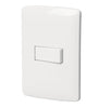 Placa armada con interruptor sencillo linea Italiana blanco Volteck 46459 PA-APSE-IB