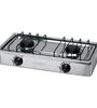 Parrilla de gas de sobreponer 2 quemadores, inox,  Foset 48234 PAGA-2X