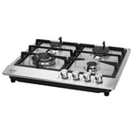 Parrilla de gas empotrable 4 quemadores, acero inox,  Foset 48406 PAGA-4EX