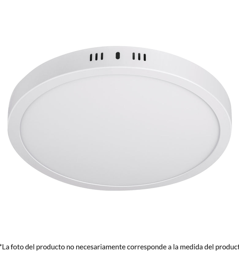 Luminario blanco de LED 24 W redondo tipo plafón luz cálida Volteck 48259 PLA-209LC