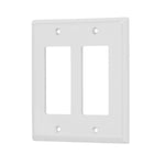 Placa 2 ventanas, de policarbonato, linea Classic Volteck 46419 PPDO-CL