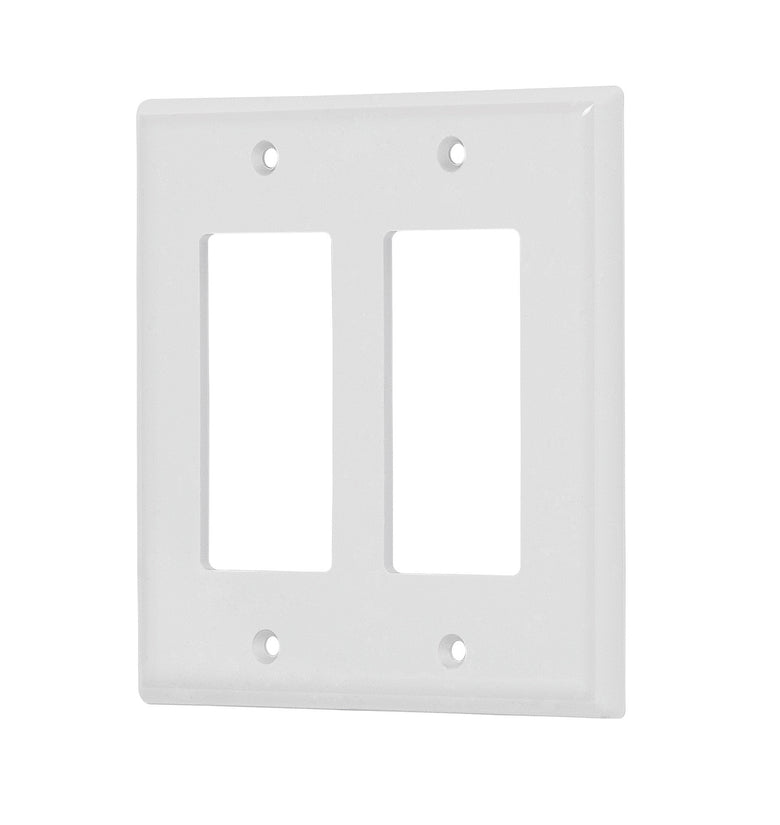 Placa 2 ventanas, de policarbonato, linea Classic Volteck 46419 PPDO-CL