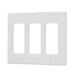 Placa 3 ventanas, de policarbonato, linea Classic Volteck 46420 PPTR-CL