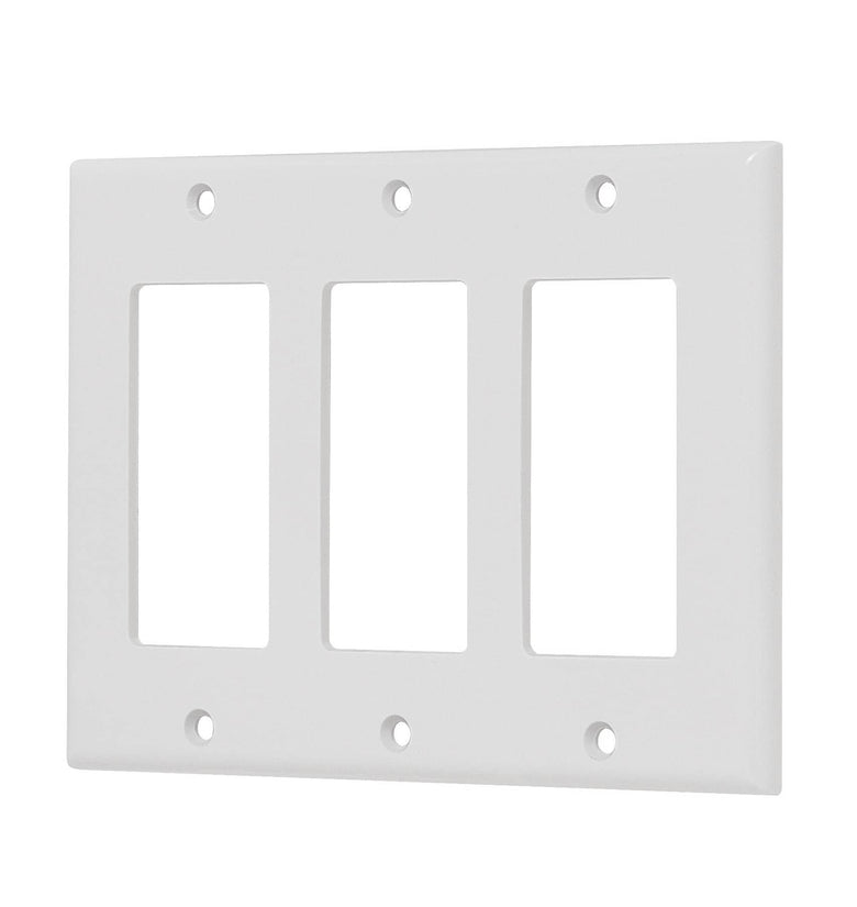 Placa 3 ventanas, de policarbonato, linea Classic Volteck 46420 PPTR-CL