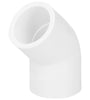 Codo 45Â° de PVC, 1/2' Foset 45414 PVC-861