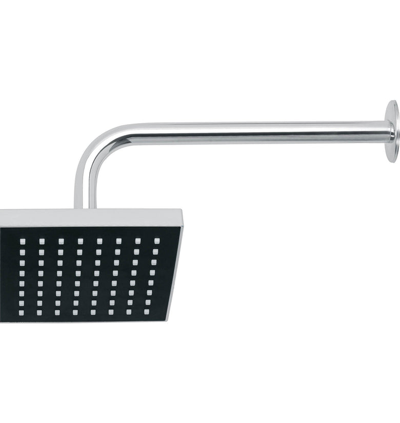 Regadera cuadrada 6' acabado cromo con brazo,  Aqua Foset 46734 R-404