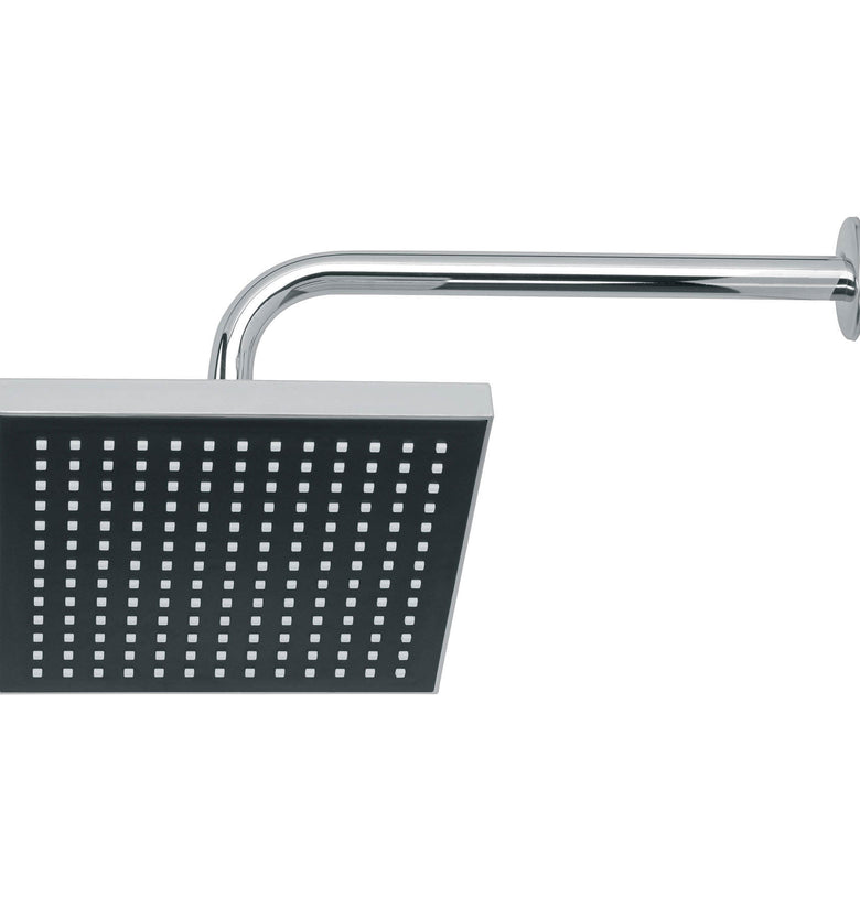 Regadera cuadrada 8' acabado cromo con brazo,  Aqua Foset 46736 R-405