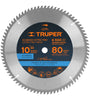 Sierra circular para aluminio 10', 80 dientes, centro 5/8' Truper 18310 ST-1080A