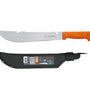 Machete tipo Rambo 12' cacha naranja Truper 15890 T-460-12X