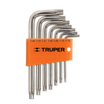 Juego de llaves Torx, 7 piezas con organizador Truper 15552 TORX-7C