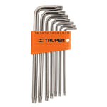 Juego de llaves Torx, 7 piezas, largas Truper 15553 TORX-7L