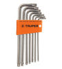 Juego de llaves Torx, 7 piezas, largas Truper 15553 TORX-7L